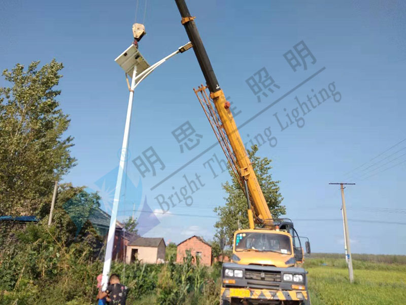 安徽肥東古城鎮太陽能路燈項目